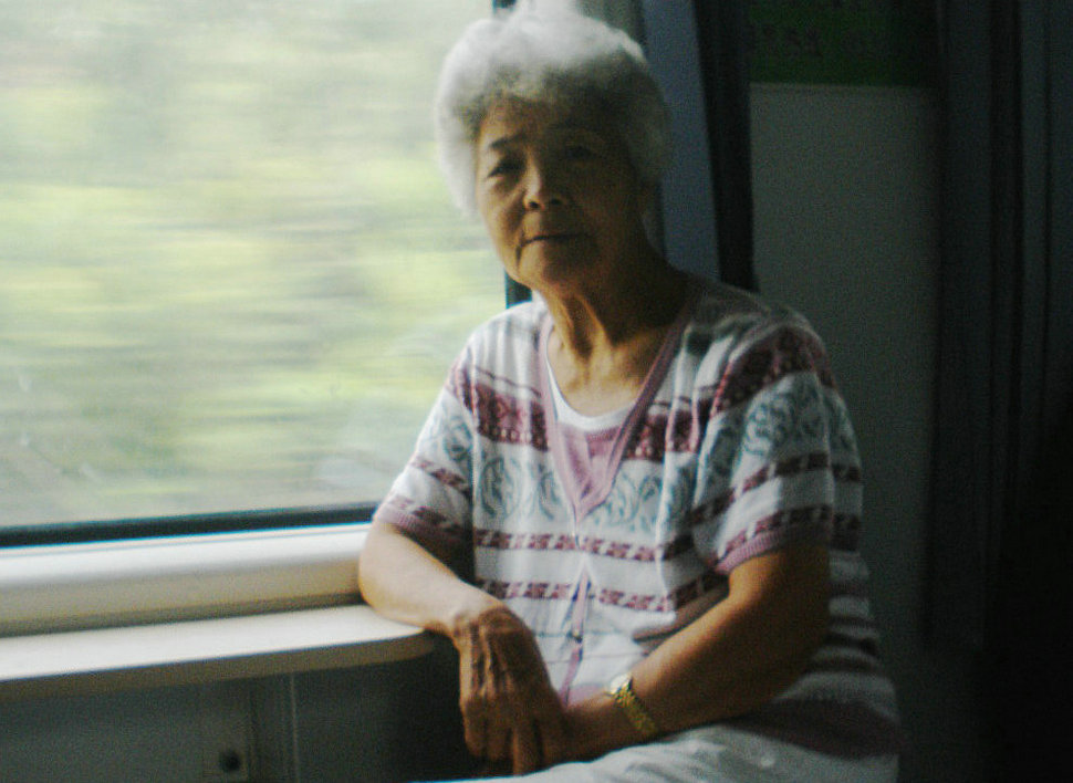 返回济南的列车上，2011年8月19日