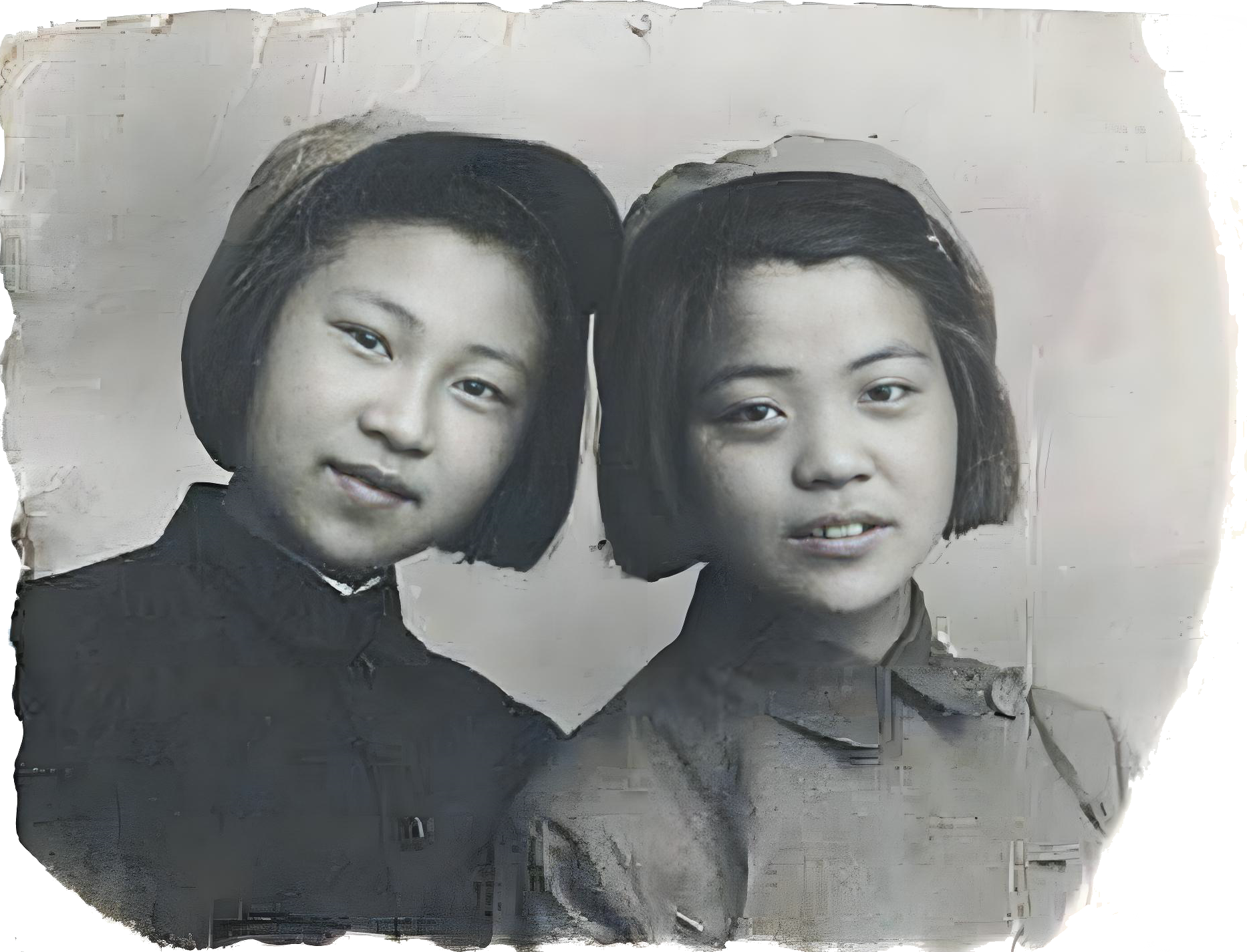 参加革命纪念 和小姑子合影 1949